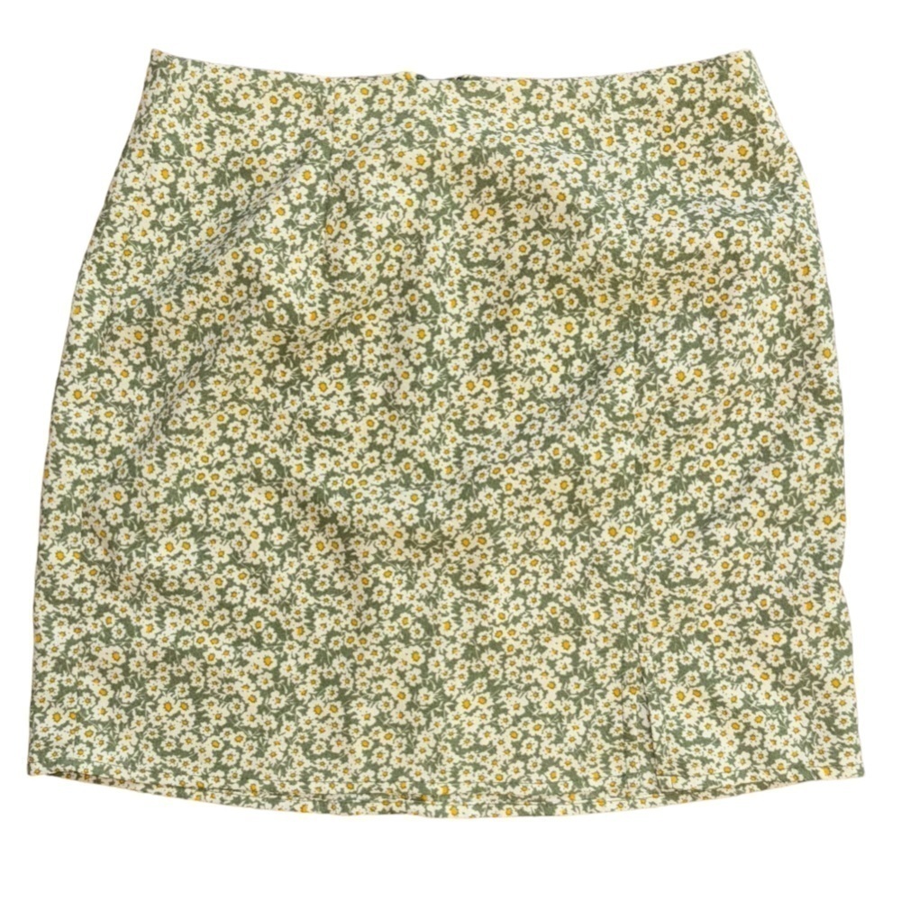 Aeropostale XS Women’s Floral Green Mini Skirt Y2K Preppy Girly Flower